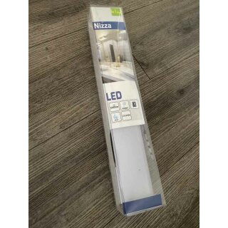 Hi Lite LED Wandleuchte Badleuchte NIZZA 41cm Chrom/Weiß IP44 8W Neutralweiß 4000K mit Schalter