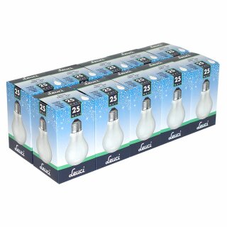 10 x Leuci Glühbirne 25W E27 MATT Glühlampe 25 Watt Glühbirnen Glühlampen