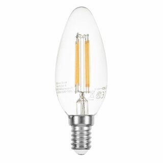 LED Filament Leuchtmittel Kerze 4W = 40W E14 klar extra warmweiß 2200K DIMMBAR