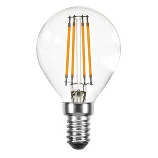 LED Filament Tropfen 4W = 40W E14 Klar Glühfaden 360° extra warmweiß 2200K