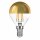 LED Filament Tropfen 4W fast 40W E14 Kopfspiegel gold Kugel extra warmweiß 2200K KVG