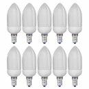 10 x Müller-Licht ESL Energiesparlampe Kerze 7W E14 290lm warmweiß 2700K 8000h