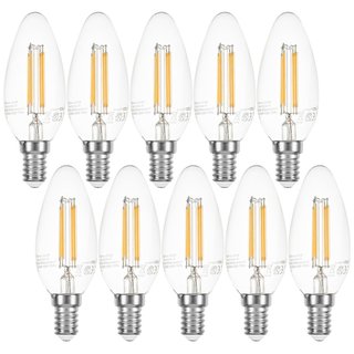 10 x Müller-Licht LED Filament Kerze 4W = 38W E14 430lm warmweiß 2700K Retro