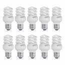 10 x Müller-Licht ESL Energiesparlampe Spirale 11W = 57W E27 680lm warmweiß 2700K 8000h