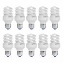 10 x Müller-Licht ESL Energiesparlampe Spirale 11W = 57W E27 680lm warmweiß 2700K 8000h