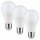 3 x Müller-Licht LED Leuchtmittel Birnenform A55 7W = 40W E27 matt 470lm Ra95 Flicker-Free warmweiß 2700K 180°