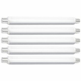 5 x Starlicht LED Leuchtmittel Linienlampe Starled Lina 5W S19 opal matt warmweiß 3000K