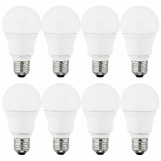 8 x Müller-Licht LED Leuchtmittel 10W = 60W E27 matt 810lm warmweiß 2700K 200°