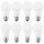 8 x Müller-Licht LED Leuchtmittel 10W = 60W E27 matt 810lm warmweiß 2700K 200°