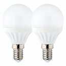 8 x Müller-Licht LED Leuchtmittel Tropfen 3W = 25W E14 Kugel 250lm warmweiß 2700K 180°