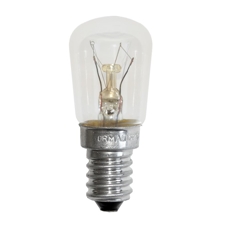 Gewindelampe Lampe Glühbirne Röhrenformbirne E14 15 W klar universell Kühlgerät 