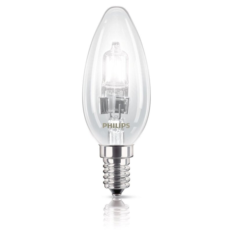 M-Light Halogen Leuchtmittel Birnenform 18W =25W E27 klar warmweiß 2900K dimmbar