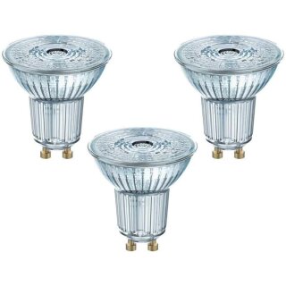 3 x Osram LED Leuchtmittel Reflektor PAR16 4,3W = 50W GU10 350lm Neutralweiß 4000K