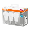 3 x Osram LED Leuchtmittel Birnenform 14W = 100W E27 matt 1521lm Neutralweiß 4000K