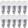 10 x Müller-Licht LED Leuchtmittel Birnenform 7,5W = 45W E27 510lm warmweiß 2700K dimmbar