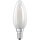 Bellalux LED Filament Leuchtmittel Kerzenform 4W = 40W E14 matt 470lm warmweiß 2700K