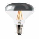 LED Filament Leuchtmittel R70 Allegra 3,5W = 40W E14 klar Kopfspiegel silber 340lm 2700K warmweiß DIMMBAR
