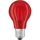 Osram LED Leuchtmittel Star Classic A Decor Birne 1,6W E27 136lm 3000K Rot