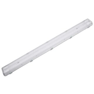 Hi Lite LED Feuchtraumleuchte 126,6cm Grau IP65 2 x 18W G13 3300lm Neutralweiß 4000K