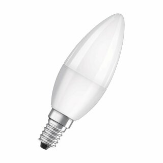 Bellalux LED Leuchtmittel Kerze 5,7W = 40W E14 matt 827 warmweiß 2700K 180°