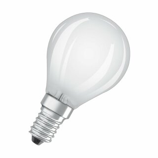 Bellalux LED Filament Leuchtmittel Tropfen 4W = 40W E14 matt 470lm 827 warmweiß 2700K