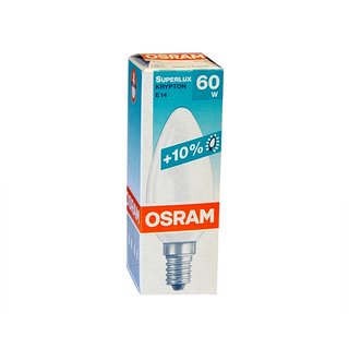 OSRAM Krypton Glühbirne Kerze 60W E14 OPAL weiß Glühbirnen Glühlampen Glühlampe 60 Watt matt