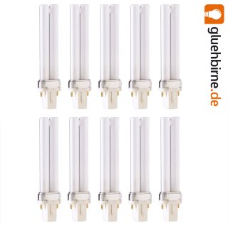 10 x Philips Master PL-S 2P 7W 840 Sockel G23 7 Watt Energiesparlampe Kompaktleuchtstofflampe