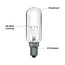Paulmann Röhrenlampe Glühbirne 40W E14 KLAR 80 x 25mm Glühlampe 540.42