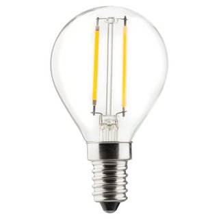 Müller-Licht LED Filament Leuchtmittel Tropfen 2,5W = 23W E14 klar 220lm Ra>90 warmweiß 2700K Retro-LED