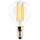 Müller-Licht LED Filament Leuchtmittel Tropfen 4,5W = 38W E14 klar 430lm Ra>90 warmweiß 2700K V2 Retro-LED
