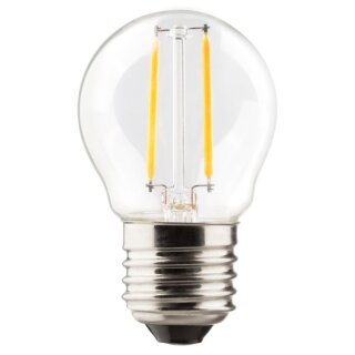 Müller-Licht LED Filament Leuchtmittel Tropfen 2,5W = 23W E27 klar 220lm Ra>90 warmweiß 2700K Retro-LED