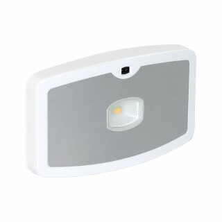 Müller-Licht LED Sensor Colorline eckig weiss mit 3xAA Batterien Neutralweiß 4000K