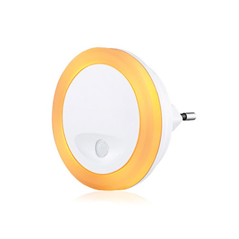 casalux LED Sensor Nachtlicht Rund Amber extra warmweiss 1500K Dämmerungssensor 
