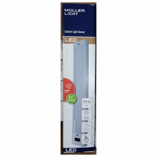 Müller-Licht LED Unterbauleuchte 28cm Schranklicht 6W Neutralweiß 4000K Sensor