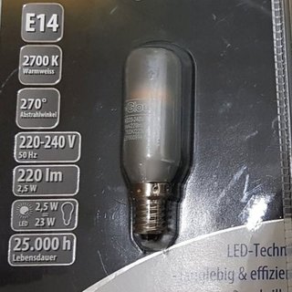 I-Glow LED Leuchtmittel Röhre T25 Dunstabzugshaubenlampe 2,5W = 23W E