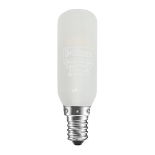 I-Glow LED Leuchtmittel Röhre T25 Dunstabzugshaubenlampe 2,5W = 23W E14 matt 220lm warmweiß 2700K 270°