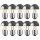 10 x LED Filament Kopfspiegel Tropfen 4W = 40W E27 silber KVS warmweiß 2700K