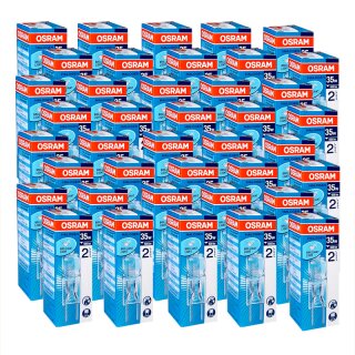 40 x Osram GY6,35 Halogen Stiftsockellampe 35W 12V Halogenlampe Halostar 64432