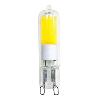 LED COB Stiftsockel Leuchtmittel 2W = 21W G9 klar Glas kaltweiß 6500K Tageslicht