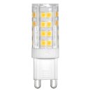 10 x LED Porzellan Stiftsockel Leuchtmittel 4,5W = 40W G9 450lm kaltweiß 6500K Tageslicht