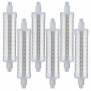 6 x Paulmann LED Leuchtmittel Stab 9W = 72W R7s 118mm 1000lm warmweiß 2700K