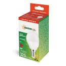 LED Leuchtmittel Tropfen 4W = 29W E14 matt Kugel 160° warmweiß 3000K