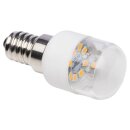 10 x LED Leuchtmittel Kühlschranklampe Röhre T25 1W = 10W E14 klar 75lm warmweiß 2700K