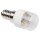10 x LED Leuchtmittel Kühlschranklampe Röhre T25 1W = 10W E14 klar 75lm warmweiß 2700K