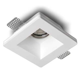 Gipseinbauleuchte Eckig 120x120mm GU10 max. 35W Gipsleuchte Einbaustrahler Deckenspot Downlight Deckenleuchte