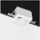 Gipseinbauleuchte Eckig 80x80mm GU10 max. 35W Gipsleuchte Einbaustrahler Deckenspot Downlight Deckenleuchte