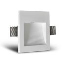 LED Gips-Wandeinbauleuchte Eckig Struktur 170x142x45mm...