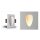 LED Gips-Wandeinbauleuchte Oval 230x145x55mm Weiß Modul 1W 102lm warmweiß 3000K