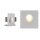 LED Gips-Wandeinbauleuchte Oval Mittel 120x180x55mm Weiß Modul 1W 102lm warmweiß 3000K