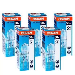 5 x Osram GY6,35 Halogen Stiftsockellampe 50W 12V Halogenlampe Halostar 64440S 4000H